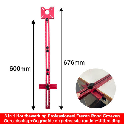 3 in 1 Woodworking Professional Milling Round Grooving Tool