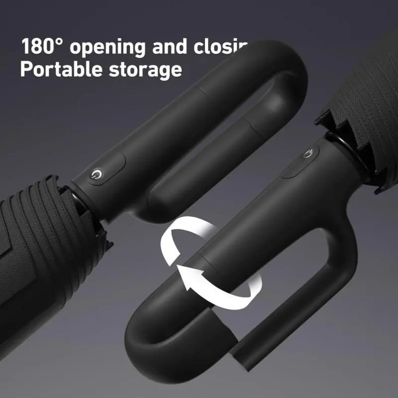 🔥🎁Automatic Folding Umbrella – Lightweight, Portable with Loop Buckle, Windproof & Waterproof
