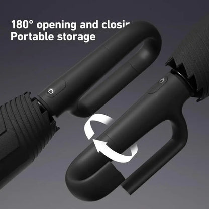 🔥🎁Automatic Folding Umbrella – Lightweight, Portable with Loop Buckle, Windproof & Waterproof