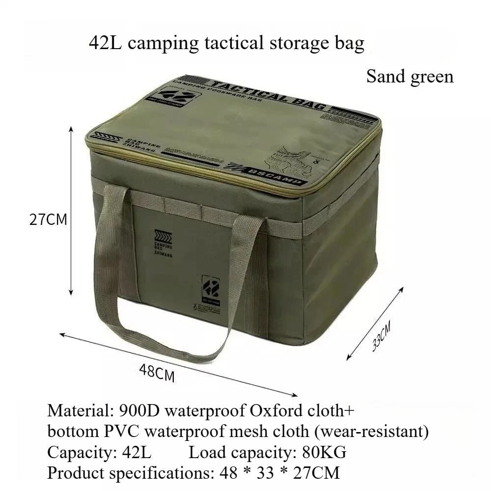 🔥Large Capacity Outdoor Folding Storage Bag Waterproof Portable Camping & Picnic Organizer