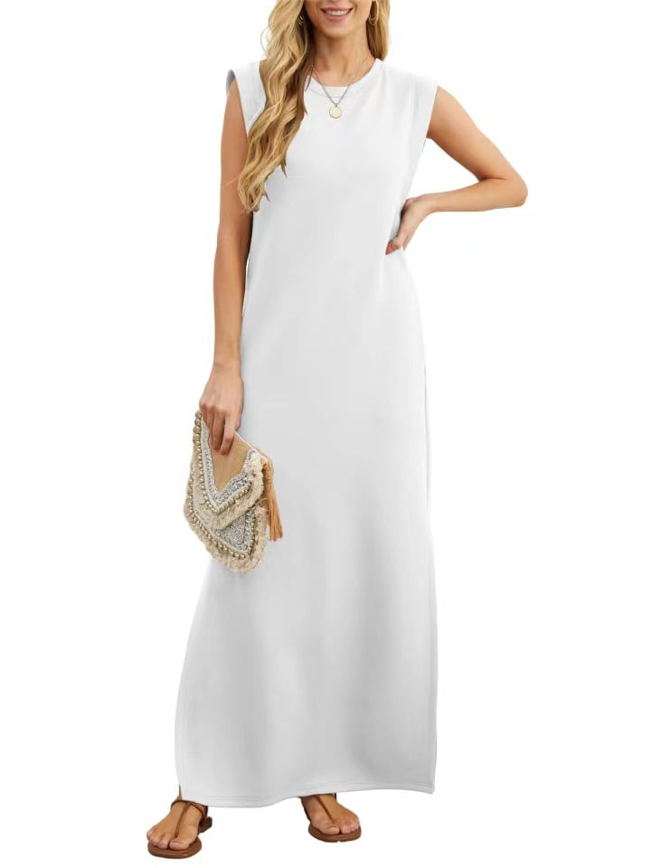💕NEW CASUAL LOOSE SPLIT WRINKLE-FREE MAXI DRESS