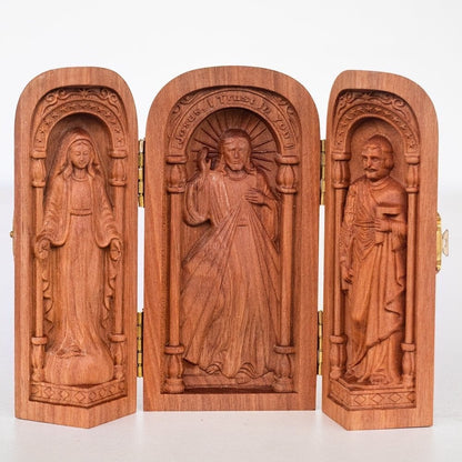 🔥HOT SALE🔥Hand-carved Portable Church - Mini Christian Altar