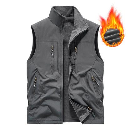 🔥Men's Oversized Sleeveless Vest Jacket With Pockets🧥