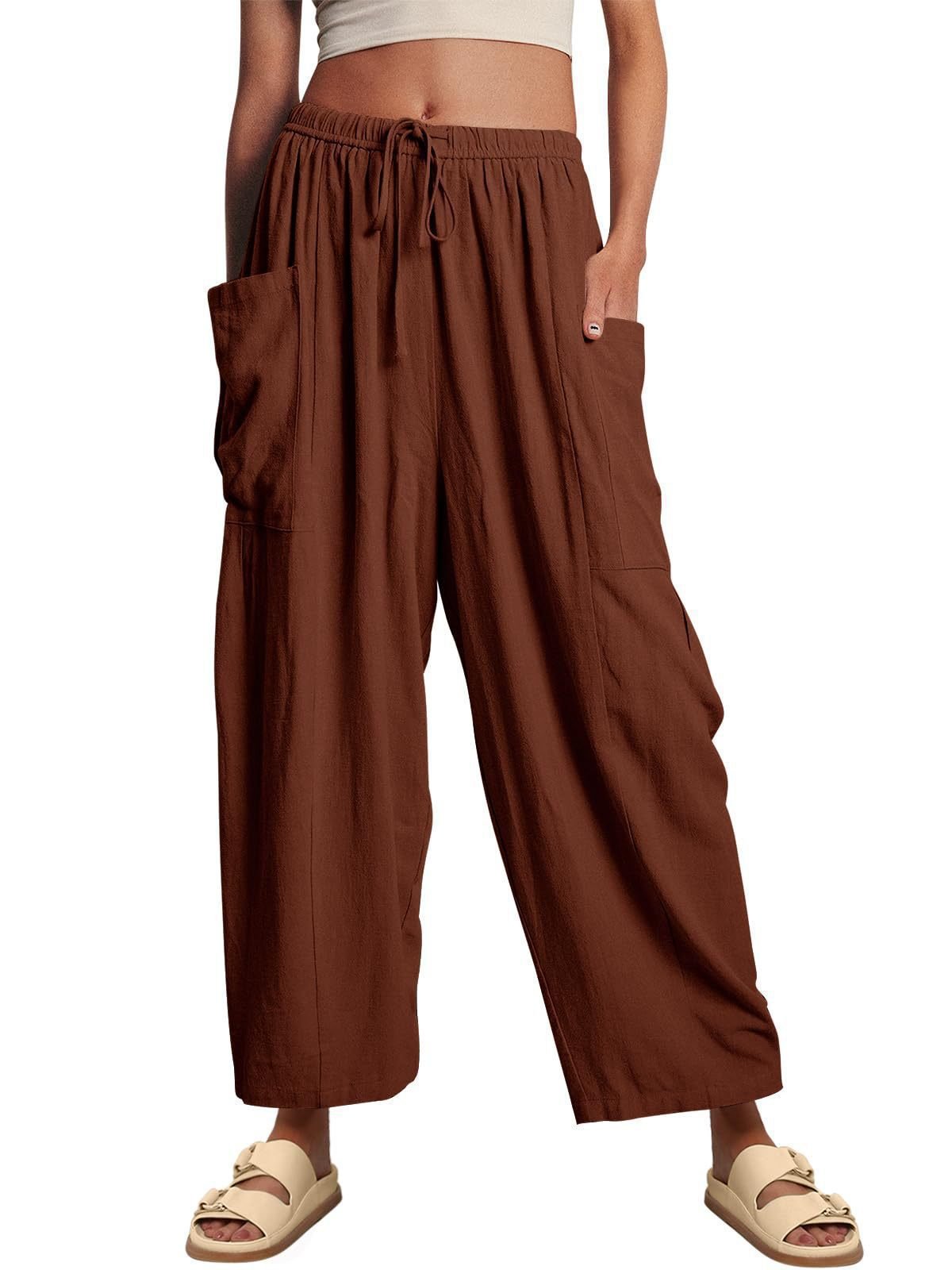 Women's  Loose Wide Leg Pants with Pockets