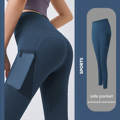 🎁Last Day 49% OFF 🔥High Waisted Side Pocket Shaping Training Leggings